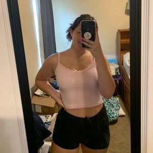 Pink crop top